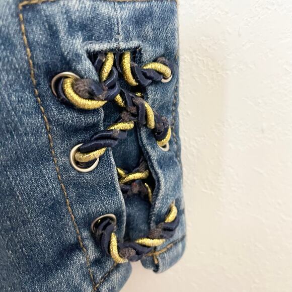 Boston Proper Skinny Weaved Ankle Mid Rise Jeans Woman's Size 27 - Picture 4 of 15